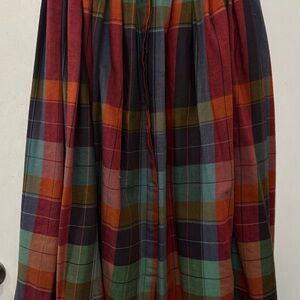 Giuseppe Vintage Pleated Plaid Skirt